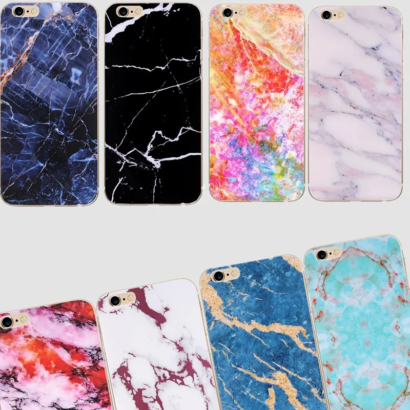 ultra thin For iphone 8 plus case Marble Luxury Soft Thin silicone for fundas 6s 7 6 X Cute |