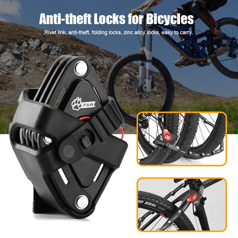 

HOT Bike Wheel Lock Strong Security Anti-theft Mount Bracket Bicycle Lock for Mountain Road Bike HV99