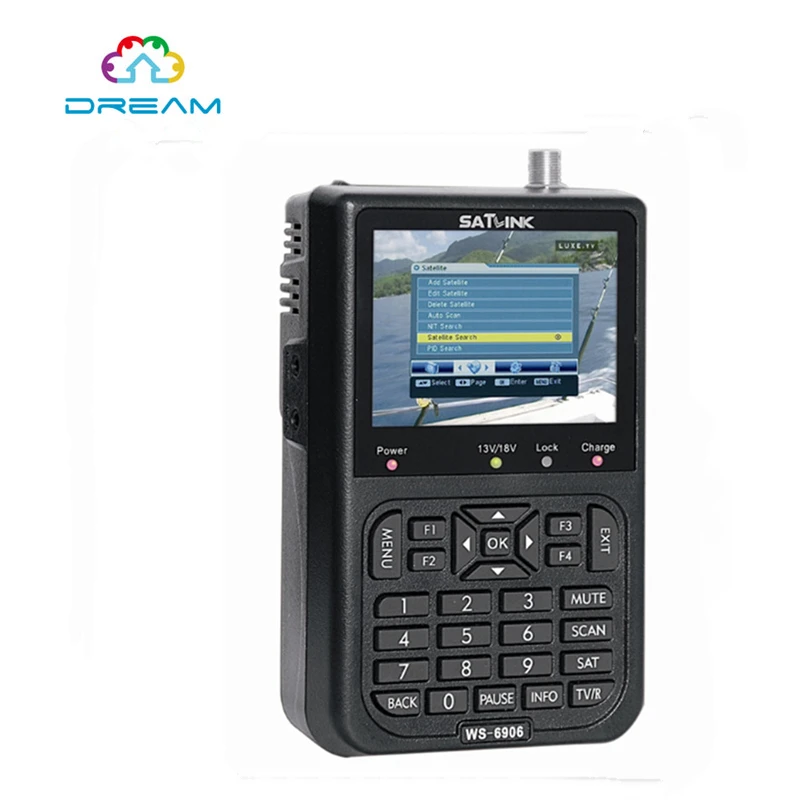 Satlink WS 6906 3.5" DVB S FTA digital satellite meter satellite finder