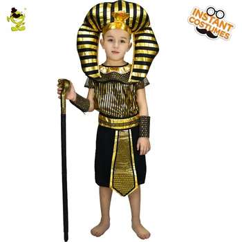 

New Kids Egyptian Priest Costumes Boys Honor Egypt Leader Fancy Dress for Children Halloween Costumes