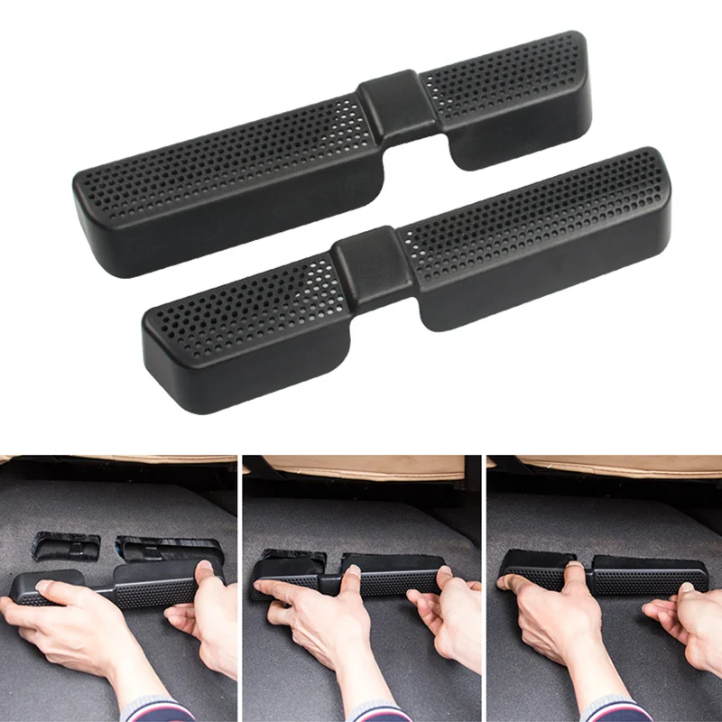 

2PCS/Set Car Air Outlet Cover For Skoda Kodiaq 2016 2017 2018 Back Seat Under Car Rear Seat Air Conditioning Vent Cover Net