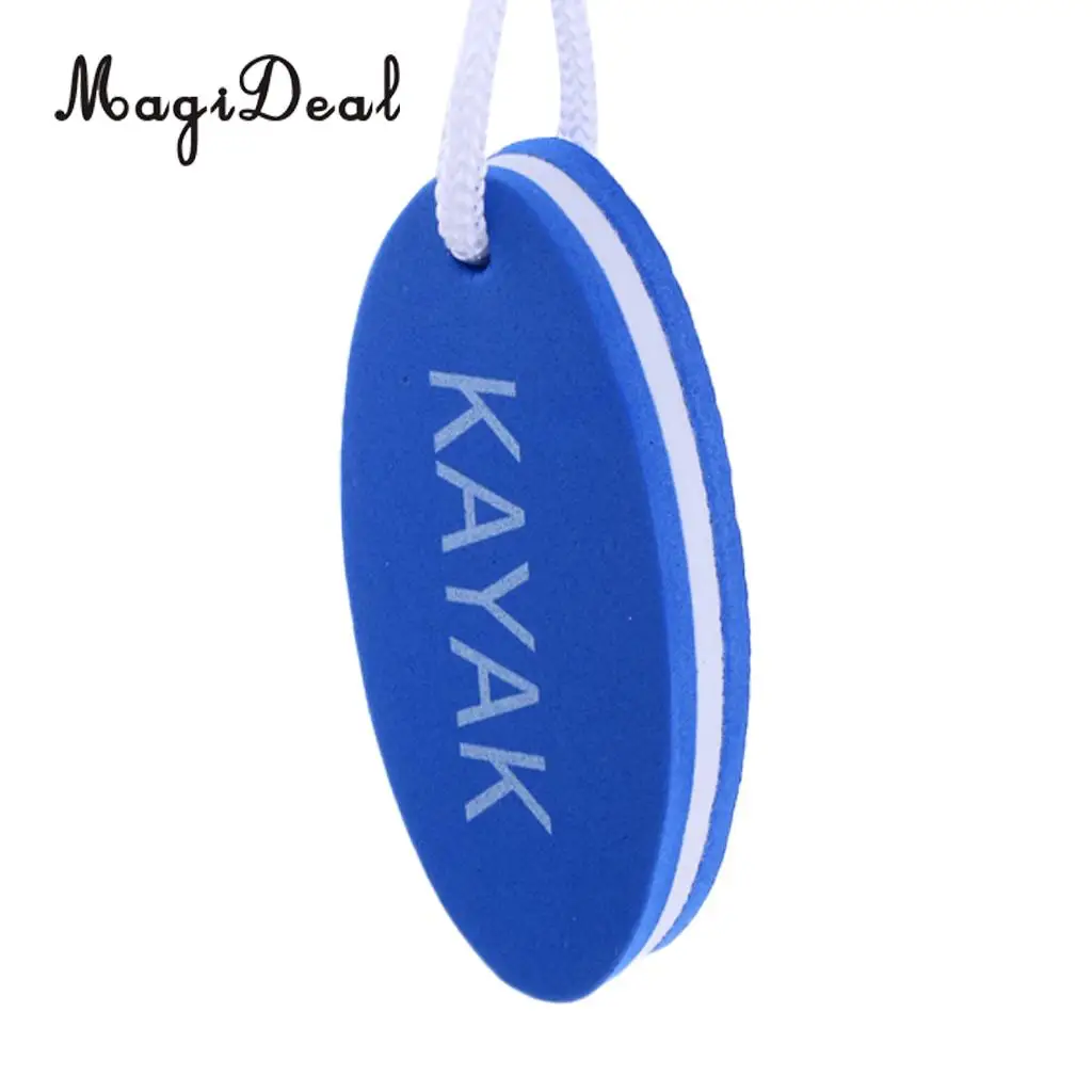 MagiDeal Lightweight EVA Outboard Floating Keyring Sailing Yachting Kayak Water Sports Accessories - Blue Surfboard Shape
