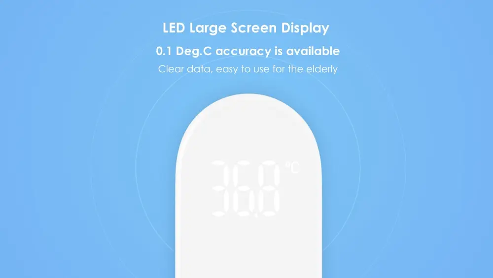 Brand New Xiaomi Mi Home Mijia iHealth Thermometer Accurate Digital Fever Infrared Clinical Non Contact Measurement LED Shown