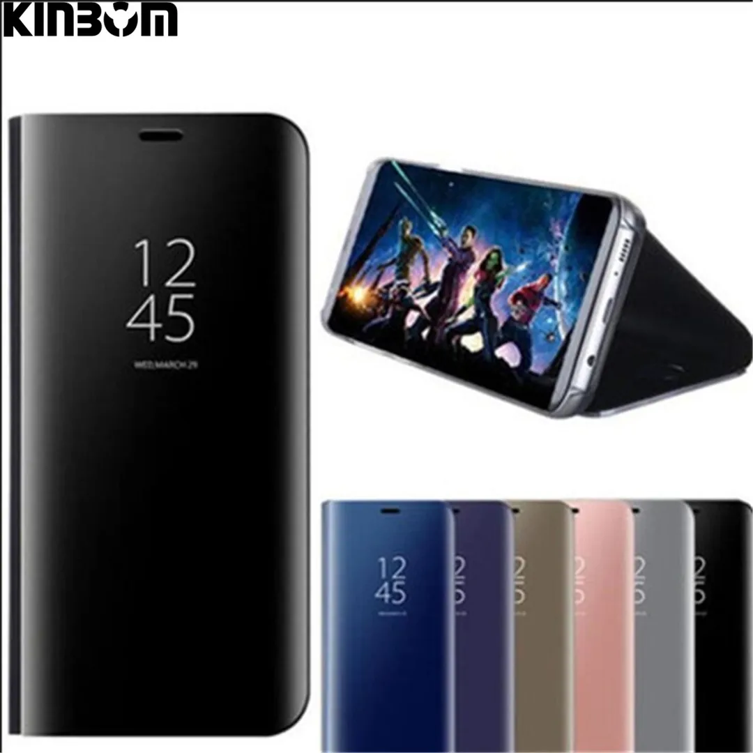 

KINBOM For Huawei P10 P20 P30 Lite Case Capa Clear Mirror Flip Phone Cover For Huawei P20 P30pro P9 P10Plus Case