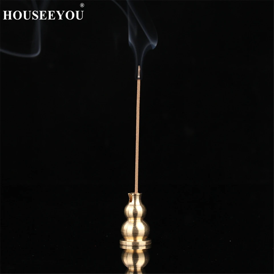 Brass Gourd Incense Burner Holder 1