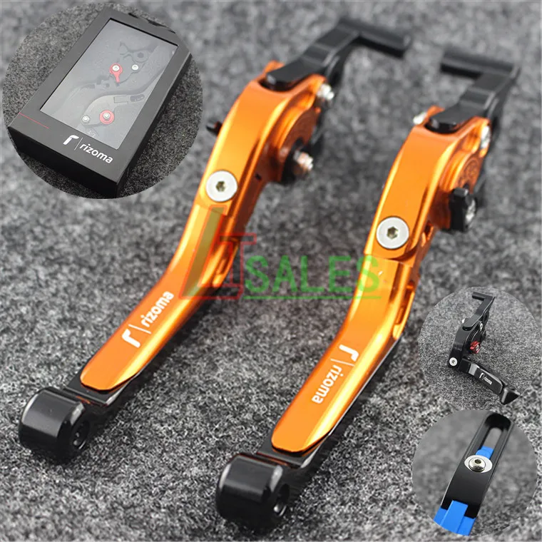 Free Shipping RIZOMA Motorcycle Foldable Extendable Brake Clutch Levers