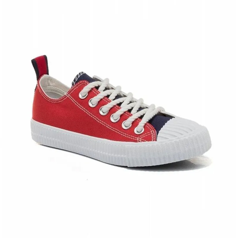 Новинка 2018 года Сезон весна Женская парусиновая обувь Вулканизированная Женские