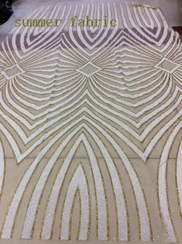 

unique S121609 french net lace fabric with sequins glitter fashion french embroidered lace with super quality