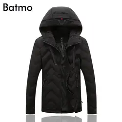 Batmo 2018 Новое поступление Зима Высокое качество 90% белая утка вниз Повседневная куртка с капюшоном Мужские зимние мужские пальто плюс размер