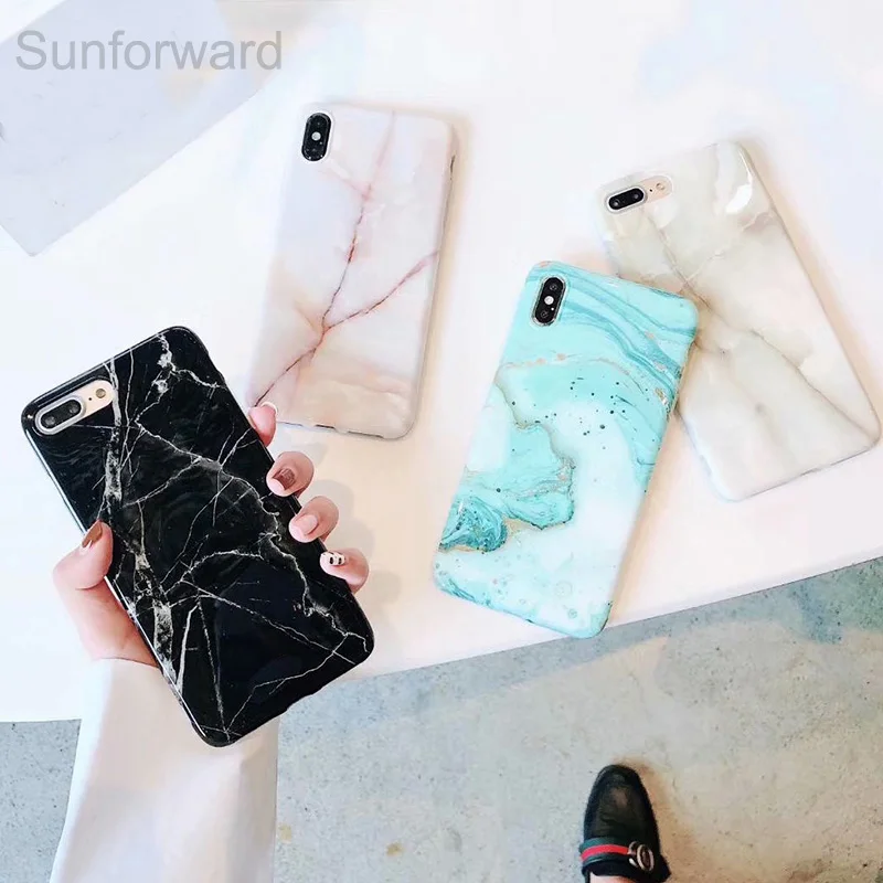 Мраморный чехол для iPhone 8 XS MAX мягкий ТПУ 6 6S 7 Plus X XR телефона |
