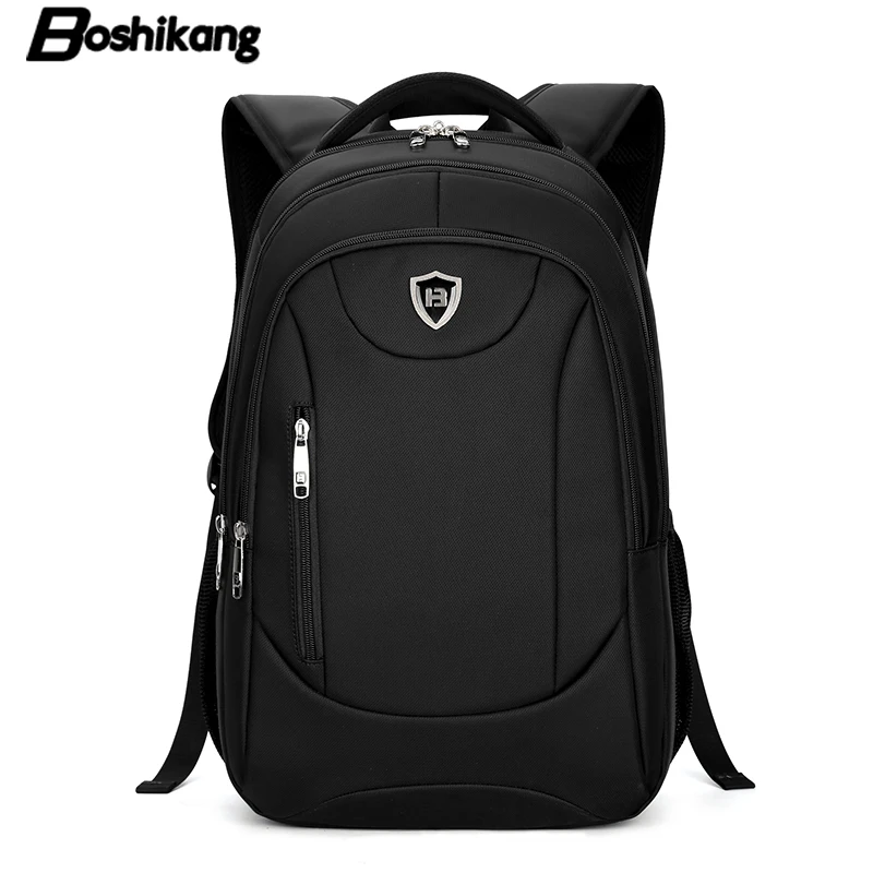 

Boshikang fashion travel backpack for men new high quality  school bags for male brand daypack black