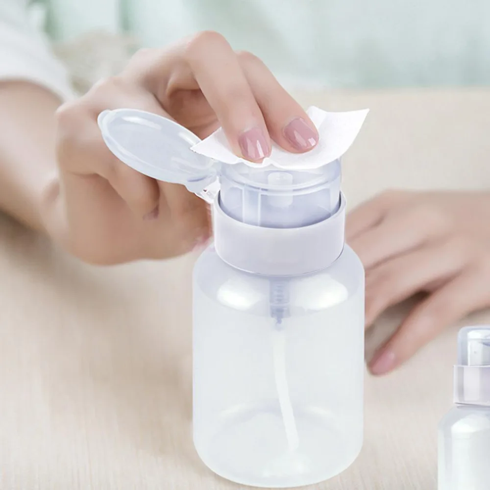 

200ml Push Down Empty Pump Dispenser Clear Bottle Makeup Container PP Press The Bottle High Quality New Arrival Travel Bottles