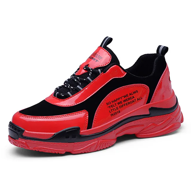 Спортивная обувь для мужчин; Новинка года; мужские кроссовки; Bape Shark; мужские кроссовки для бега; дышащая Спортивная обувь - Цвет: Красный