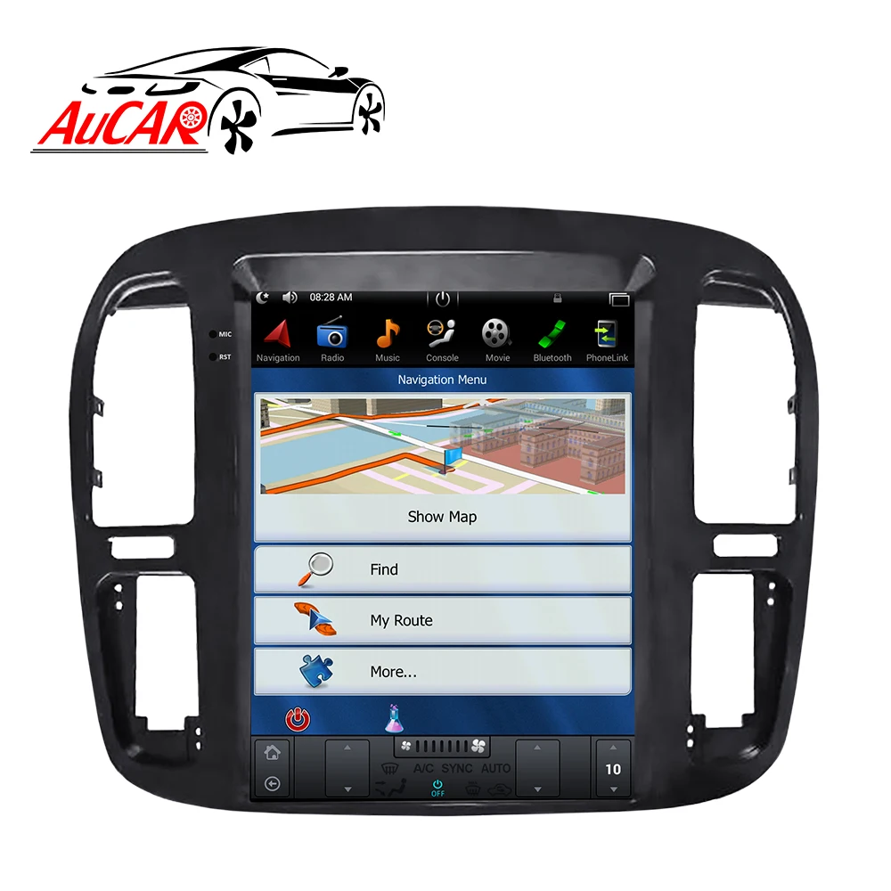  Tesla stereo 12.1'' Android Car radio GPS Navigation DVD Player For TOYOTA LAND CRUISER LC100 1998 