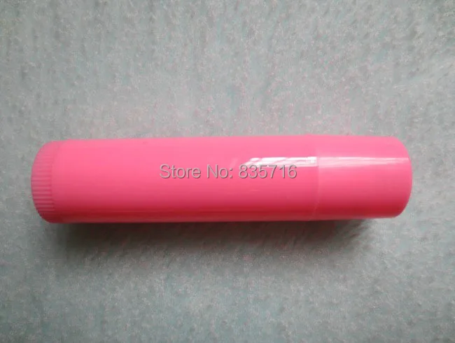 Free Shipping 100pc/lot DIY Solid Pink Lip Balm Tube,Cosmetic Lipstick Tube,Plastic Cosmetic lip Tube Packaging HZ06