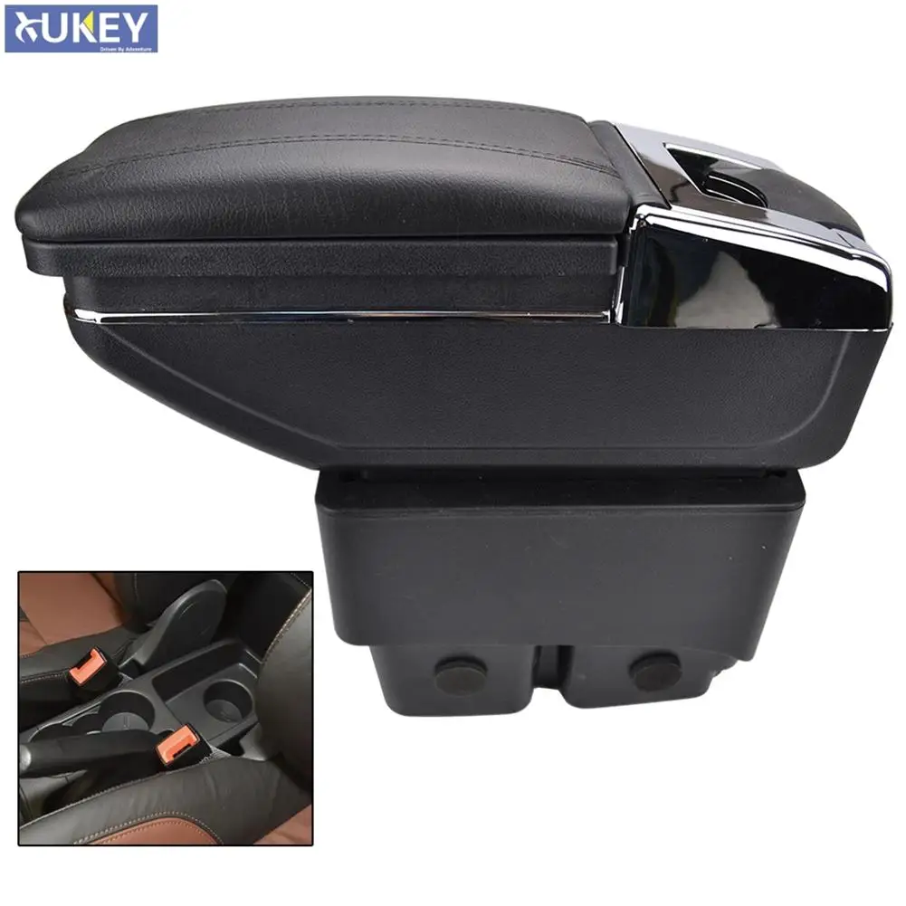 

Arm Rest For Ford Fiesta 2009-2017 Center Centre Console Storage Box Armrest Rotatable 2010 2011 2012 2013 2014 2015 2016