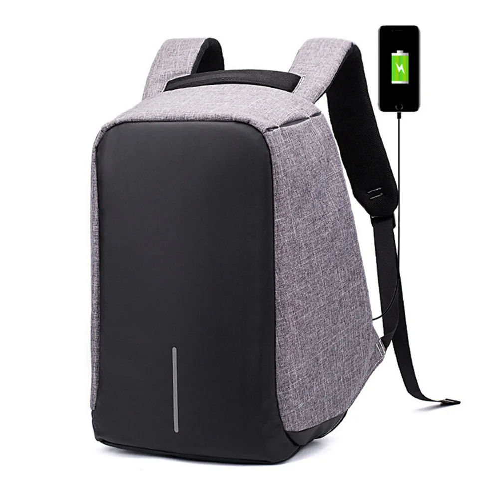 USB-Charge-Anti-Theft-Backpack-for-Men-17-inch-laptop-bag-backpack-PU-square-vertical-section