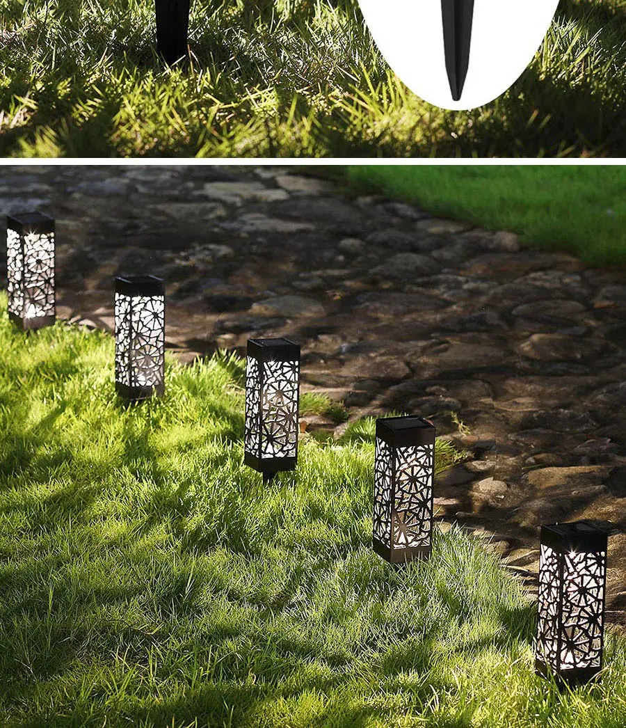 Солнечный дорожное освещение открытый светодиодный садовый светильник на солнечной батарее водонепроницаемый ландшафтный светильник ing для лужайки патио двора сада дорожки