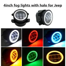 1 Paia 4 “30 W LED Luce di Nebbia Halo Anello Occhi di Angolo DRL per Jeep Wrangler JK 07-15 Dodge