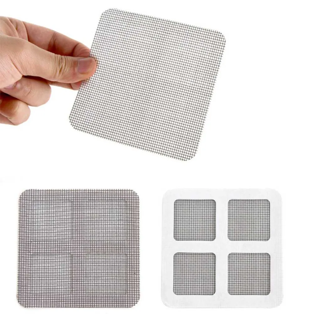 

3PCS Anti-mosquito Mesh Sticky Wires Patches Summer Window Mosquito Netting Patch Repairing Broken Holes on Screen Window Door