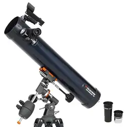 CELESTRON AstroMaster 76EQ Newtonian отражатели телескоп Red Dot Finderscope зрительные трубы CG-2 Экваториальная штатив