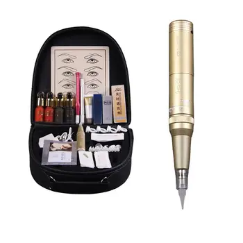 

Pinkiou High-grade Imported professional Permanent Makeup Kit Charging With Eyebrow Tattoo Machine Pen Manually