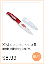 XYJ новые кухонные ножи 5 дюймов нож santoku 7Cr17 кухонные принадлежности из нержавеющей стали с двойная стальная головка подарок для красоты