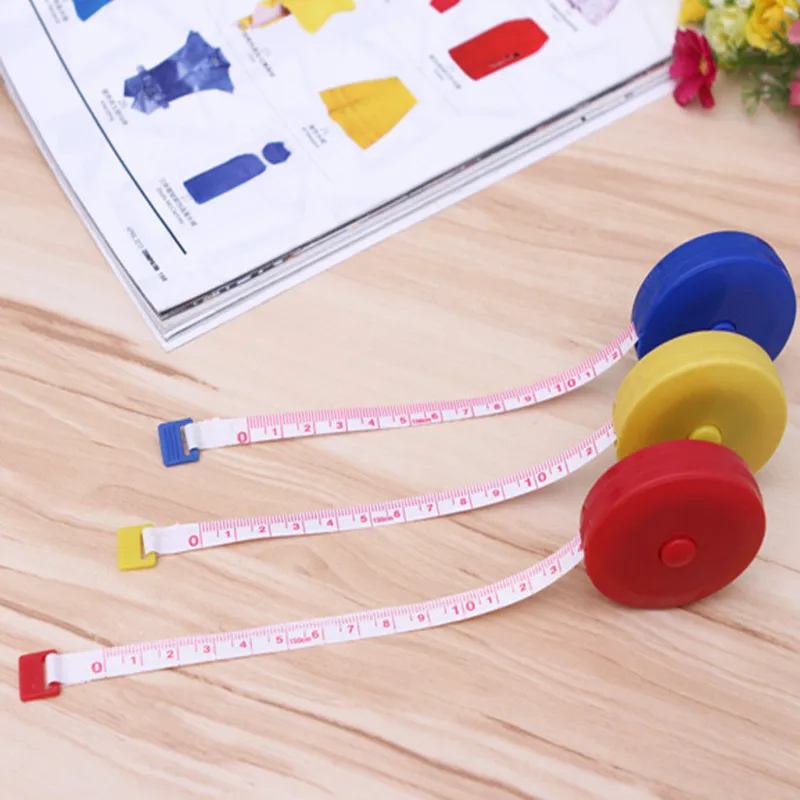 

1.5m Sewing Retractable Tape Measure Customizable Logo and 2D Codes Clothing Foot Tape Measure Mini Tape Measure Soft Feet Ruler