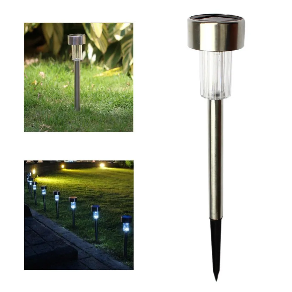 

5pcs/Lot Solar panel LED Spike Spot Light Spotlight Landscape Garden Yard Path Lawn Solar Lamps Outdoor Grounding Sun Light