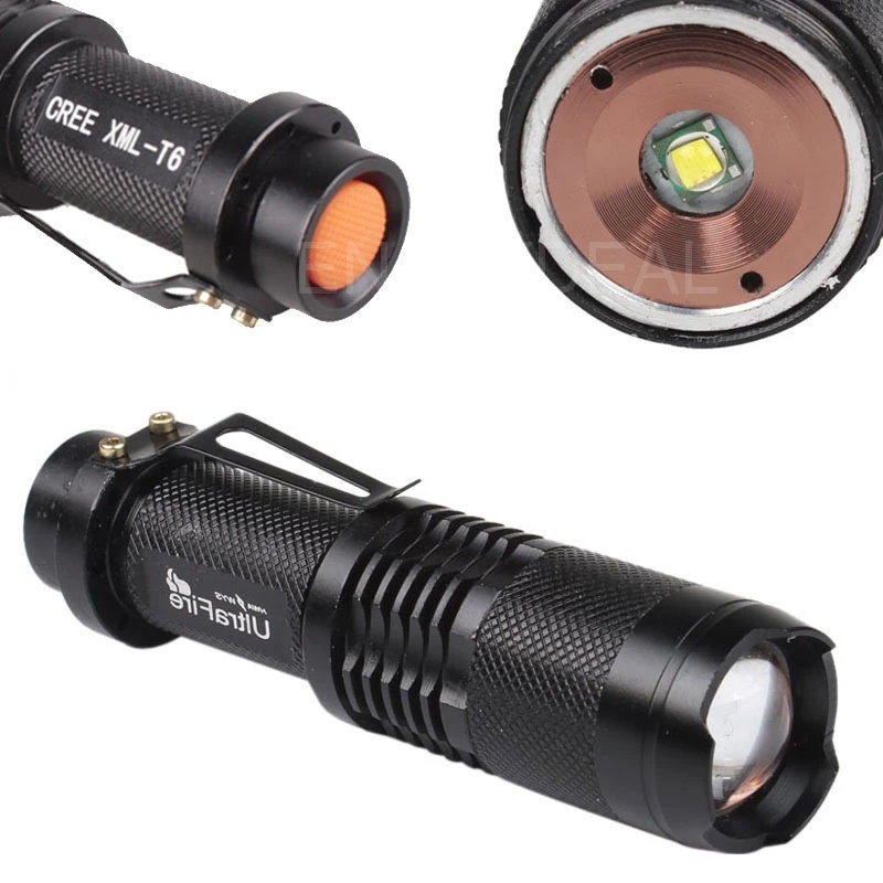 Promotional 3000 Lumens Adjustable Focus 3-Modes CREE XML XM-L T6 LED Flashlight Torch For 1X18650
