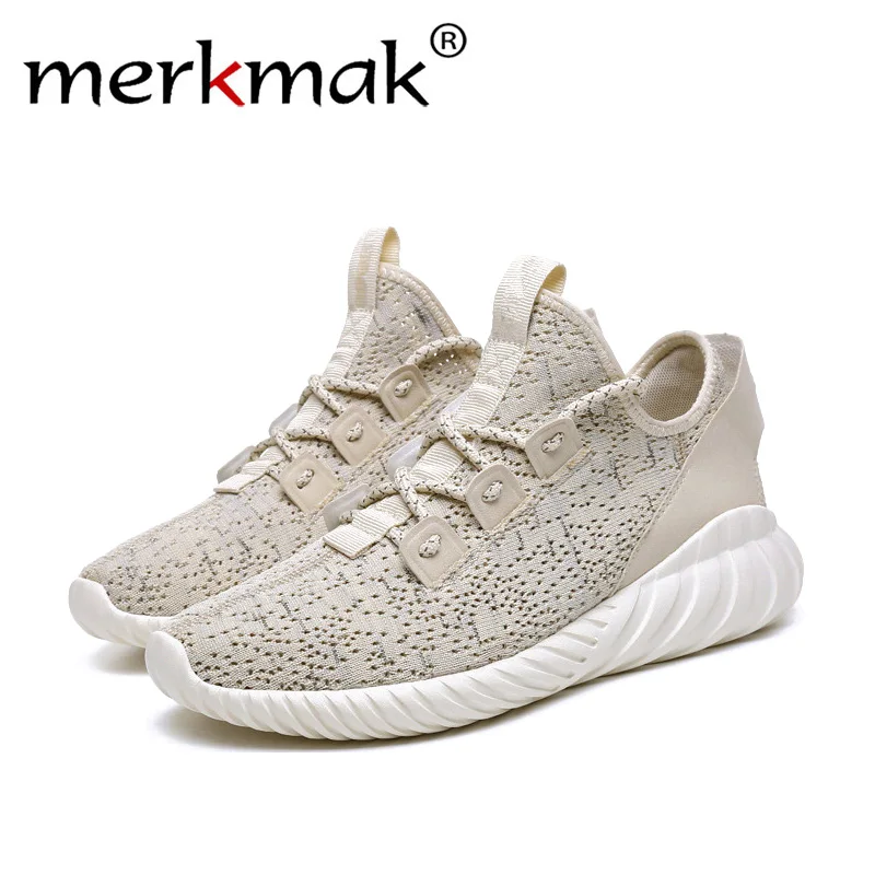 

Merkmak Breathable Men Sneakers Male Shoes Adult multiple color High Quality Comfortable Non-slip Soft Mesh Men Shoes 2018