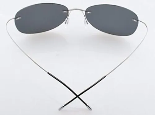 Новый ультра-легкий brightzone без оправы Титан Рамки поляризационные Солнцезащитные очки для женщин припуски Защита от солнца деграде Очки