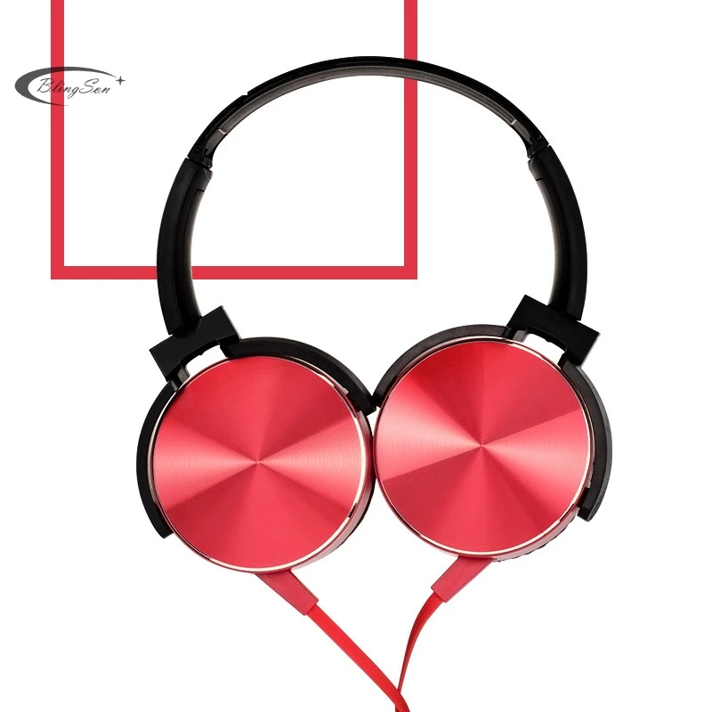 Металлические складные наушники Hi Fi стерео гарнитура для ПК игровая 3 5 мм с