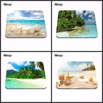 

Print Beautiful shells And Beach Back Computer and Laptop Mouse Pad Gaming Mice Mat Pad 18*22cm and 25*29cm And 25*20cm
