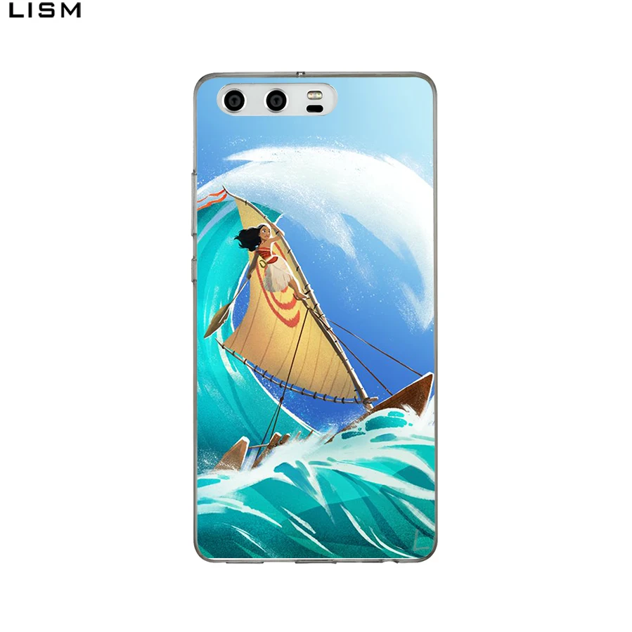 Жесткий чехол LISM Waialik Moana Princess для huawei P20 Pro P10 P9 Lite 2017 2016 P8 2015 P