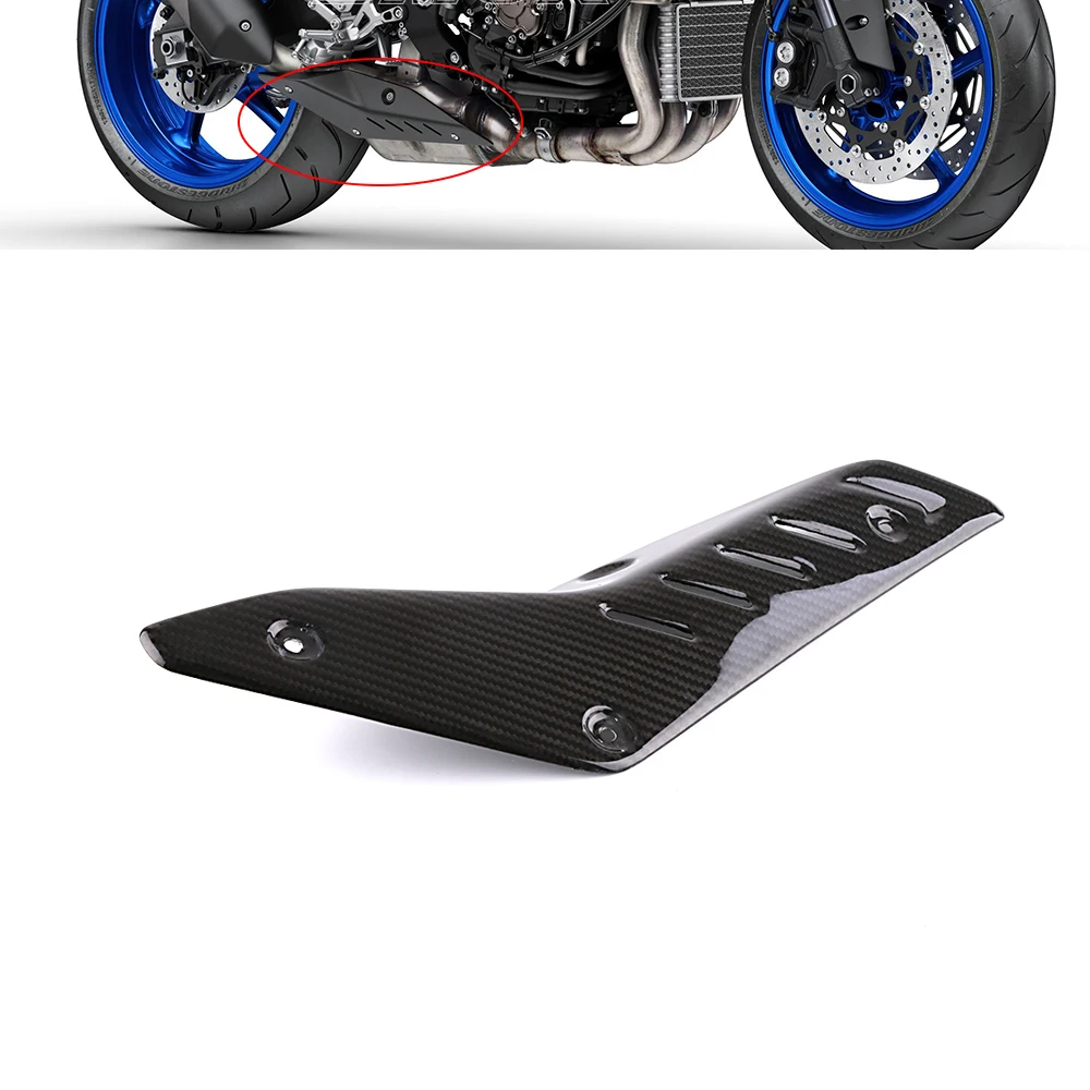 

Motorcycle Accessories Carbon Fiber Exhaust Muffler Pipe Tube Heat Shield Guard Cover For Yamaha MT10 MT 10 2016 2017 2018