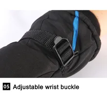 Горячая, 1 пара, зимние уличные перчатки с сенсорным экраном, водонепроницаемые перчатки для вождения, противоскользящие теплые перчатки