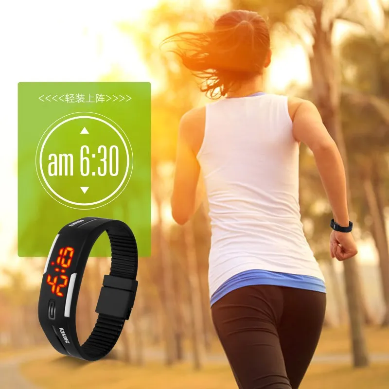 

Men Women Watches LED Digital Watch Electronic Wristwatches Creative Calendar Colorful Rubber Smart Montre Femme kol saat 2019