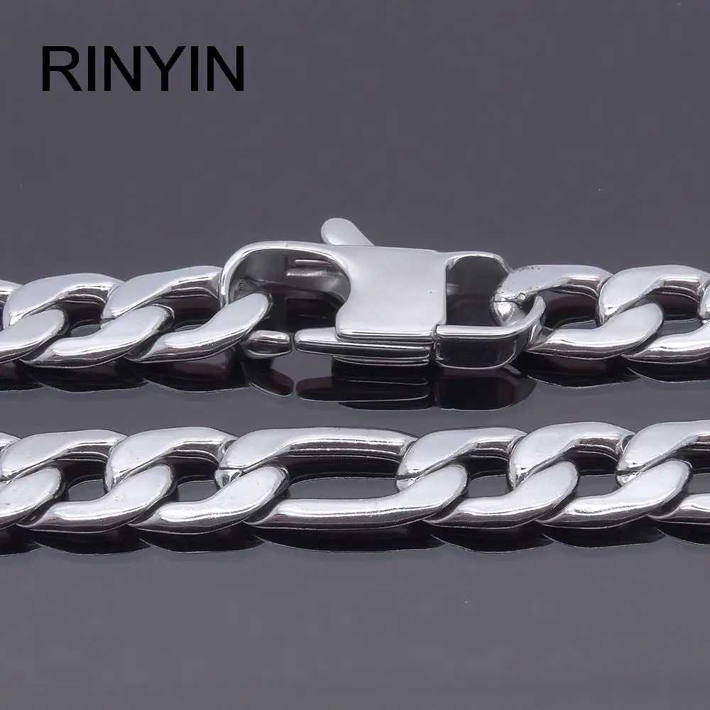 Ожерелье Фигаро мужское из нержавеющей стали длина 6/8 мм|fashion jewerly|jewerly fashionjewerly