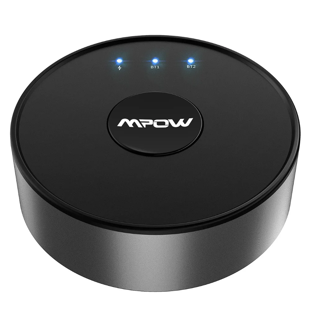 Mpow BH261 Aptx HD Aptx-LL Bluetooth 5,0 беспроводной передатчик аудио AUX адаптер 15 м/50 футов Рабочий диапазон для ТВ никогда не выключается