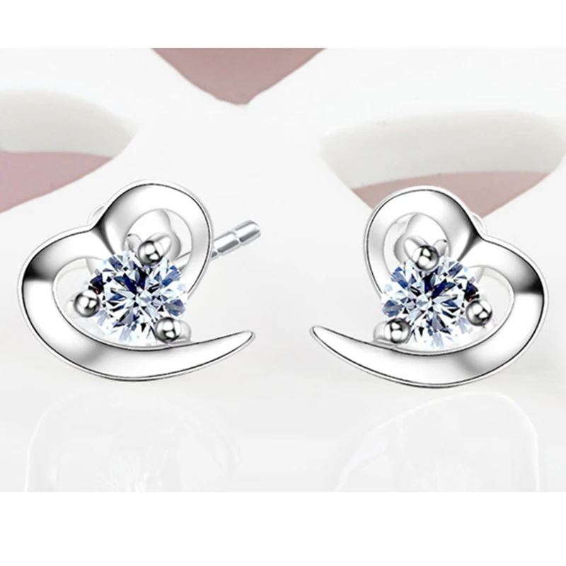 Женские серьги гвоздики из серебра 925 пробы с натуральным аметистом|stud earrings|earrings