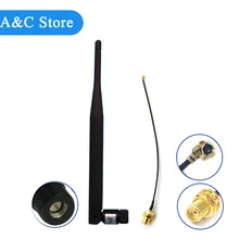 SMA женский для IPX 1.13 Кабель+ 868 мГц 3dbi Беспроводной Телевизионные антенны sma-мужской 915 мГц маршрутизатор Телевизионные антенны 15 см кабель