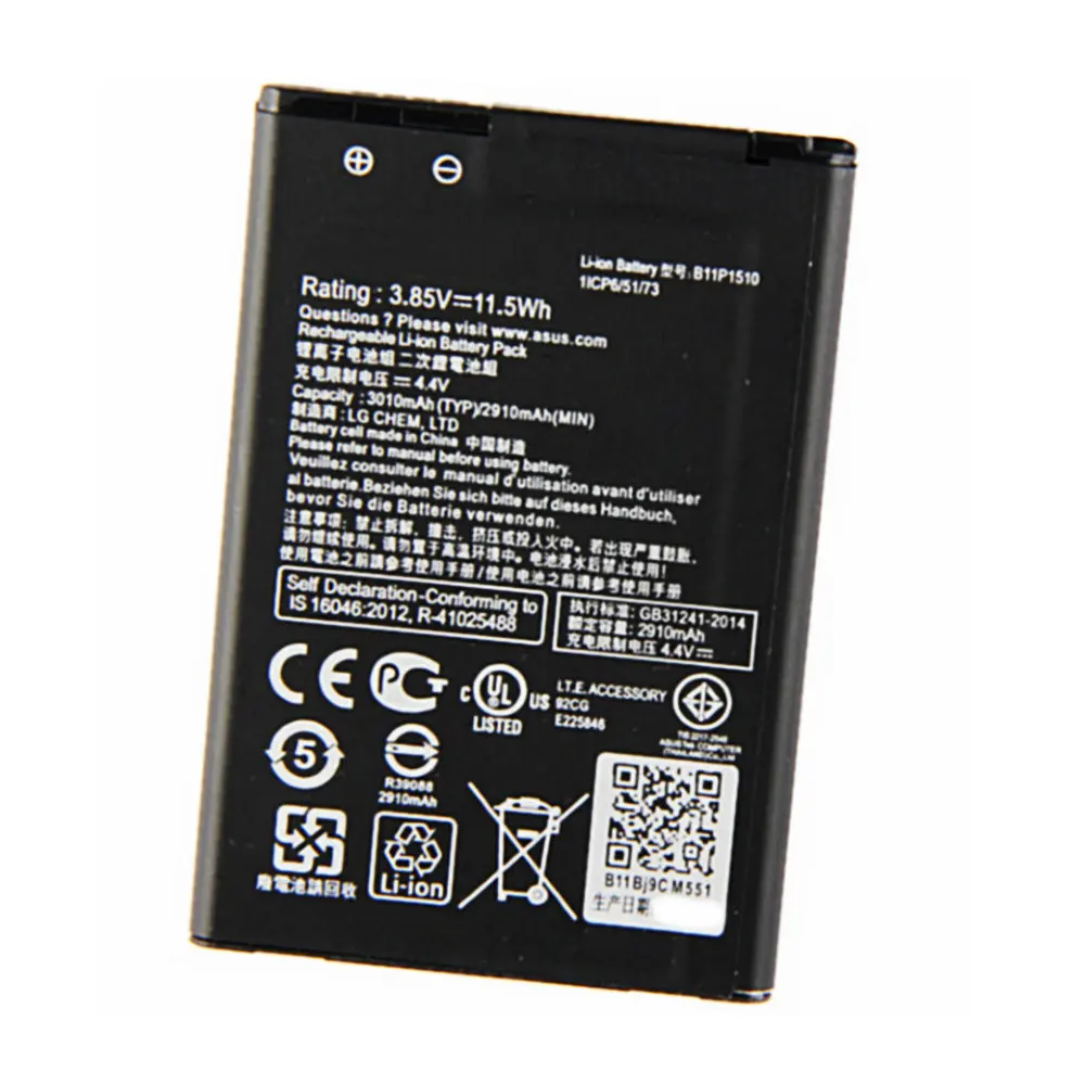 Литий ионная Высококачественная сменная батарея подлинный 3010mAh B11P1510/C11P1510 для ASUS