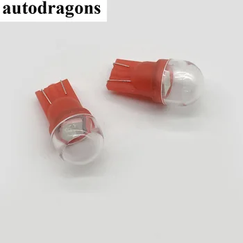 

autodragons 20PCS led bulb pinball machine AC 6.3V bright #555 194 wedge non flicker Clear round lens SMD 1*5050 3 chips
