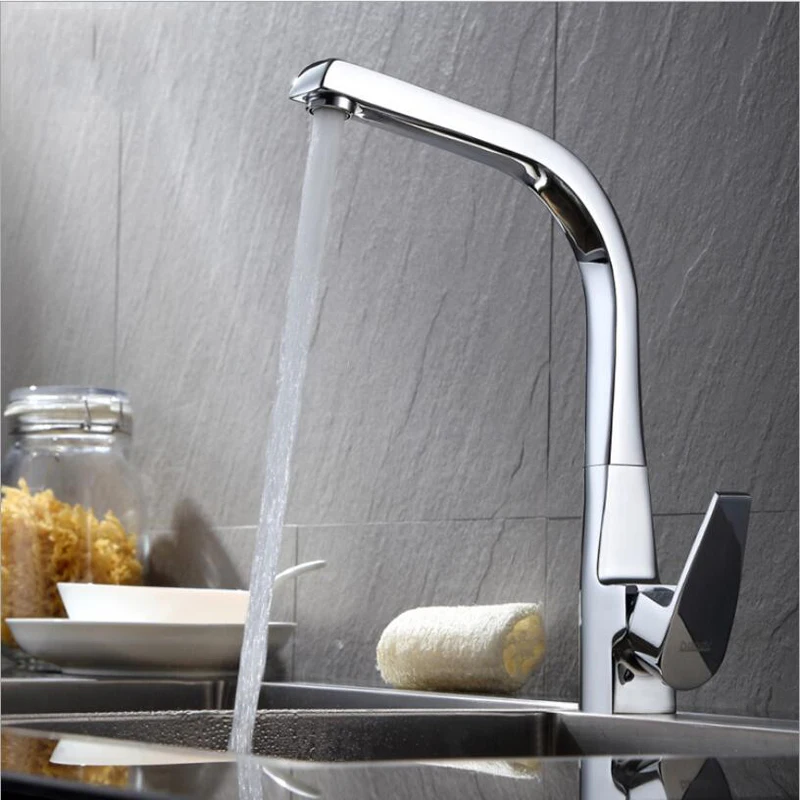 

Handy Purification Kitchen Faucets Deck Mounted 360 Degree Rotation Mixer Tap Hot and Cold Mixer Water Tap Crane For Kitchen