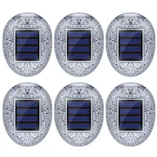 Уличный светодиодный светильник на солнечной энергии/светильник для лестницы, светильник из искусственного камня для украшения сада, IP44, водонепроницаемый, Прямая поставка