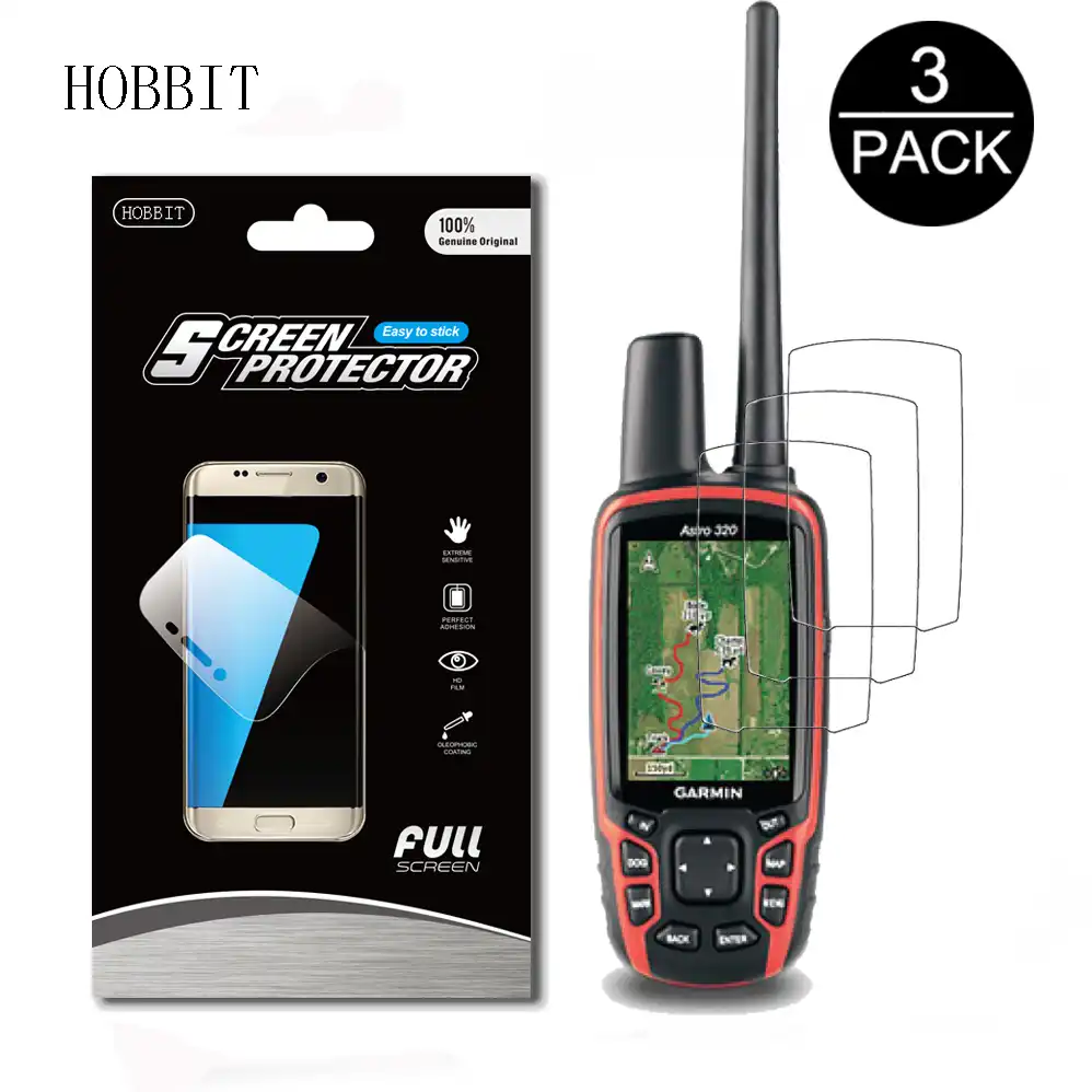 Anti-Bubble,Anti-Scratch 3-Pcs Screen Protector Compatible with Garmin eTrex 20X Clear HD Film with Anti-Fingerprint