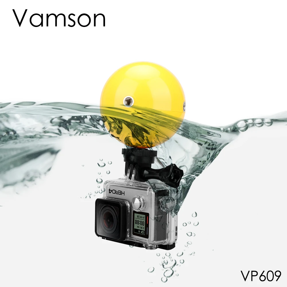 Vamson аксессуары для Gopro Hero 6 5 4 3 плавающий шар плавучий мяч Дайвинг плавающий мяч для Xiaomi Yi 4 K для Eken VP609