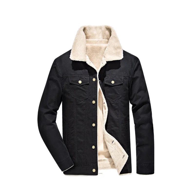 2018-High-Quality-Men-Casual-100-Cotton-Winter-Fleece-Outwear-Thick-Men-Jacket-Coat-Size-M