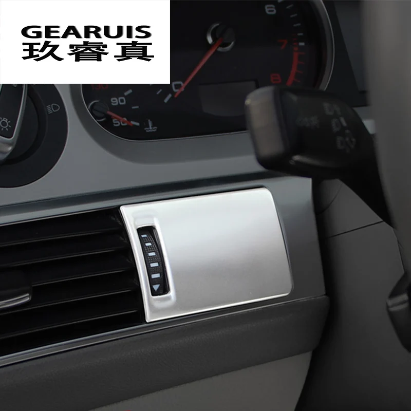 Car Styling Dashboard Keyhole decoration Frame Air Vents Panel covers Stickers Trim For Audi A6 C5